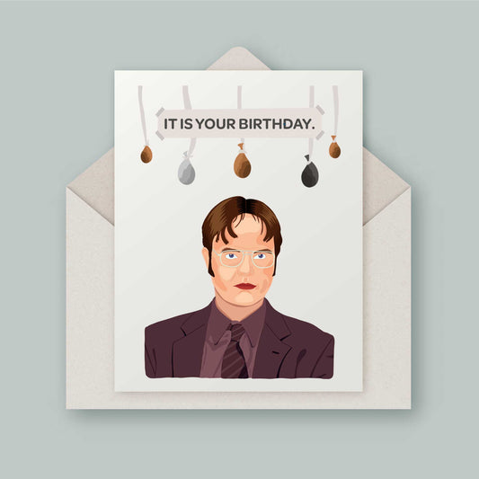 The US office inspired Dwight Schrute Birthday Card