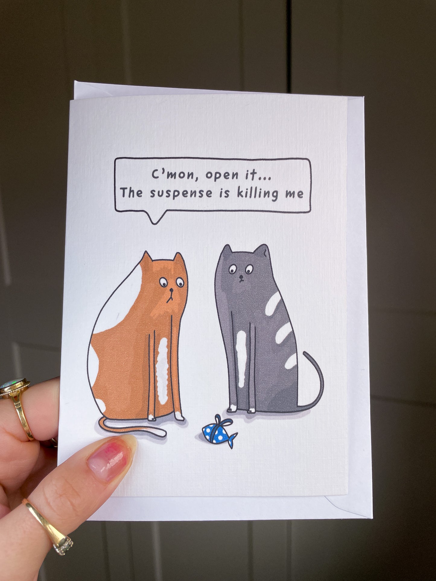 Cute Cat Card, Greeting Card for Cat Lovers
