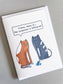 Cute Cat Card, Greeting Card for Cat Lovers
