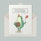 Avocado Birthday Card - Holy Guacamole!