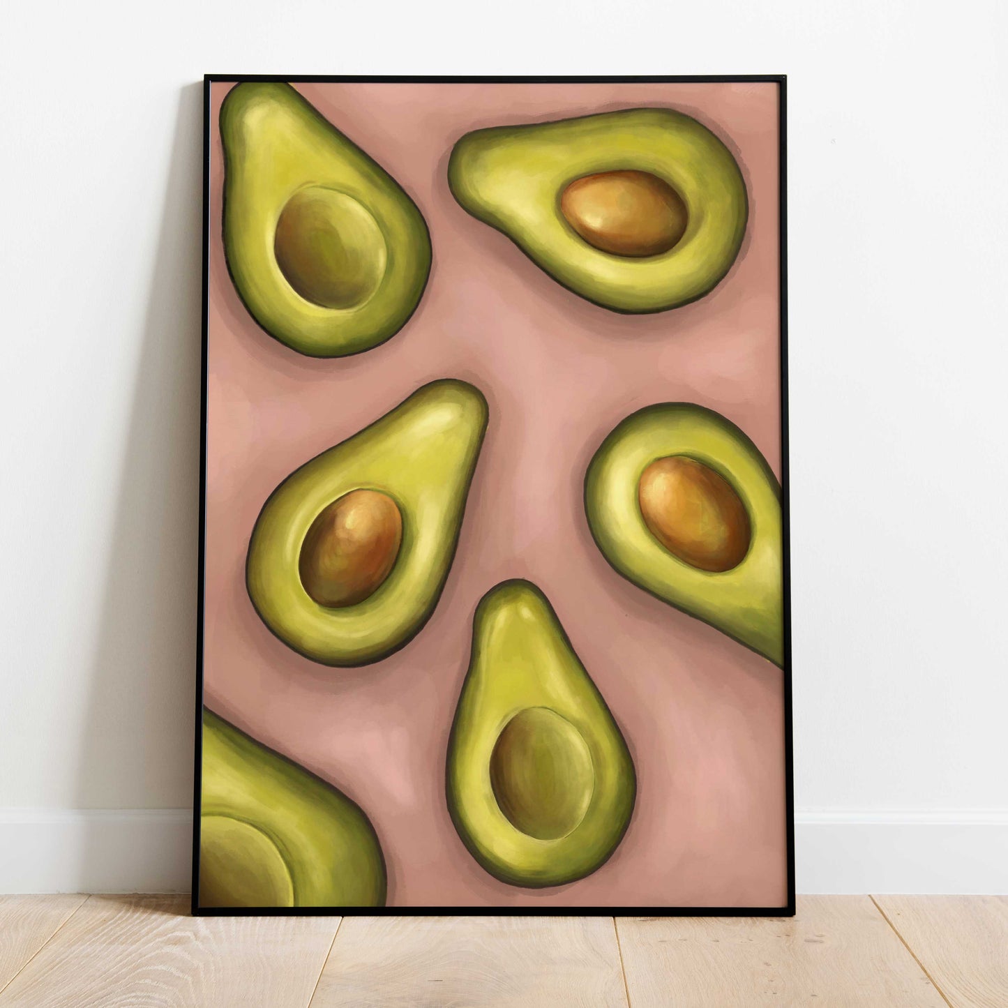 Avocado Oil Painting Print | Poster Decor Wall Art Print | A2 A3 A4