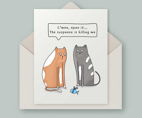 Cat lovers Birthday Card
